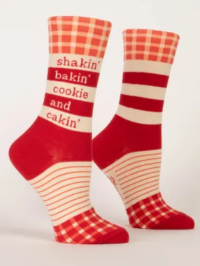 Shakin', Bakin', Cookie, & Cakin' W-Crew Socks