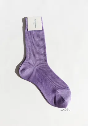 Silk Sock in Lilac