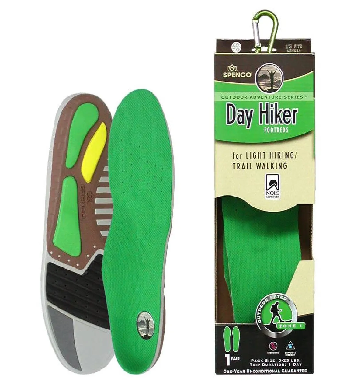 Spenco (#SPDH) Day Hiker Insole #39-966 - One Pair