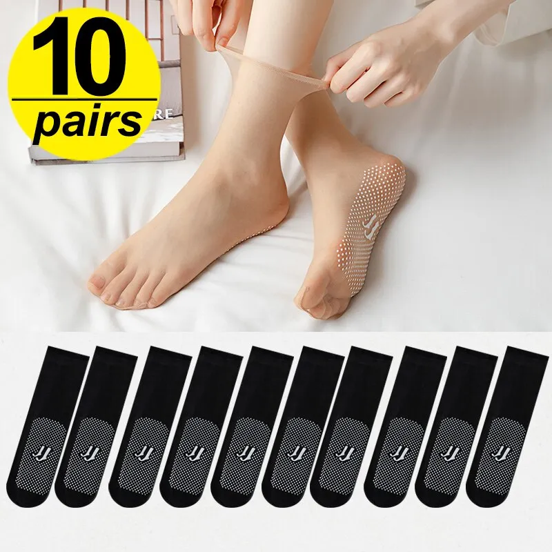 Summer Type Breathable Ultra-thin Silk Women Socks