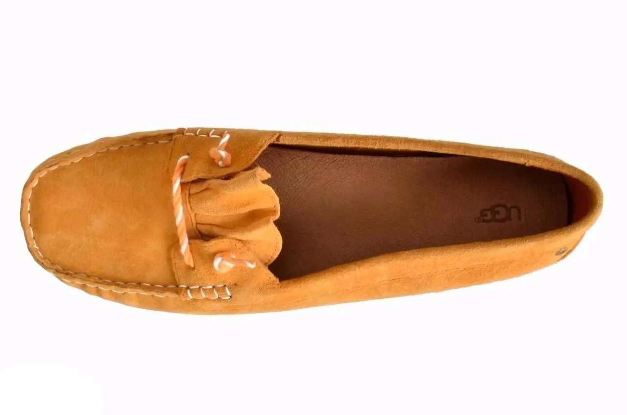 UGG SAYDE YELLOW MOCCASINS