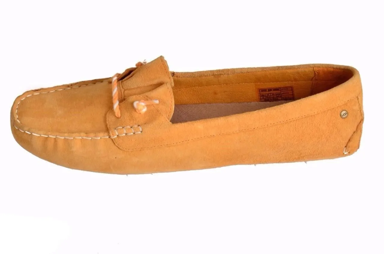 UGG SAYDE YELLOW MOCCASINS