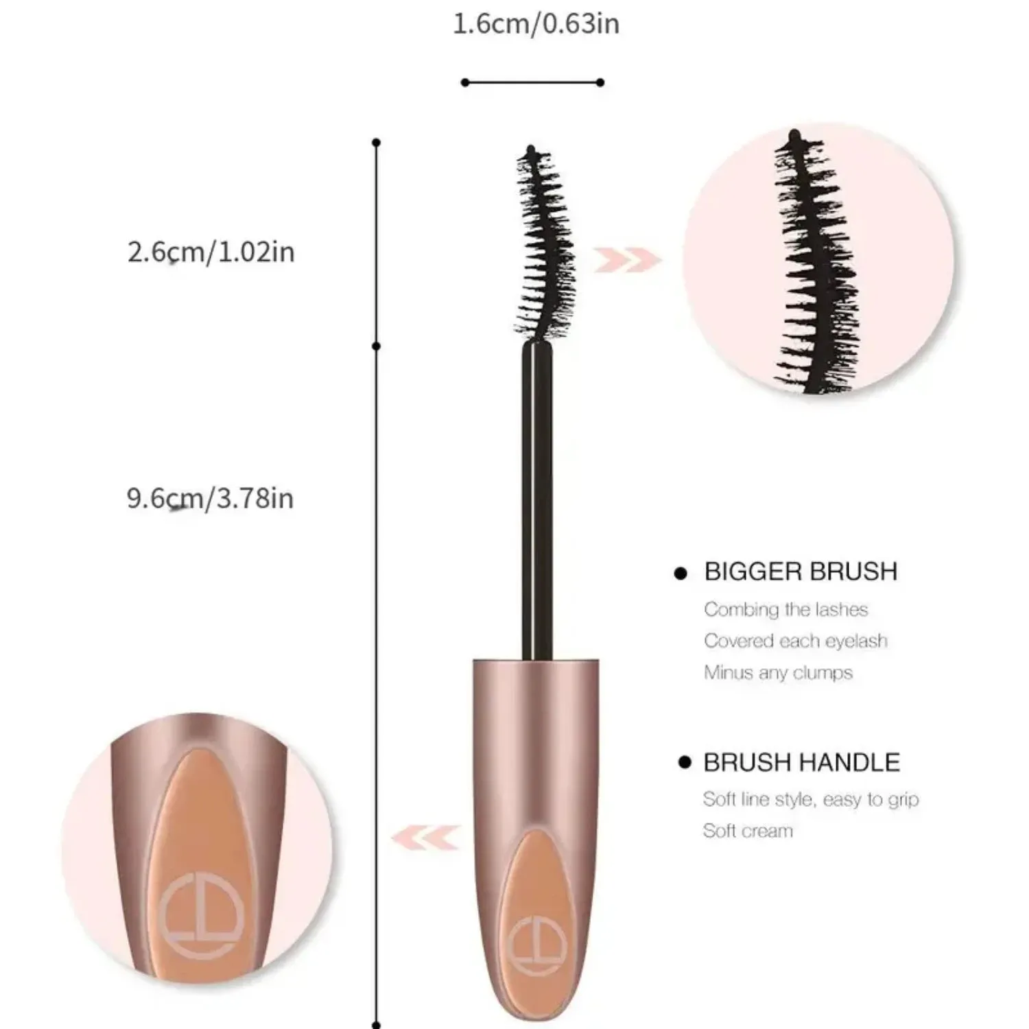 Volumizing and Curling Mascara for Lash Lengthening