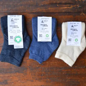 Wellness Ankle Bed Socks - Organic Wool/Silk (Adults 36-43)