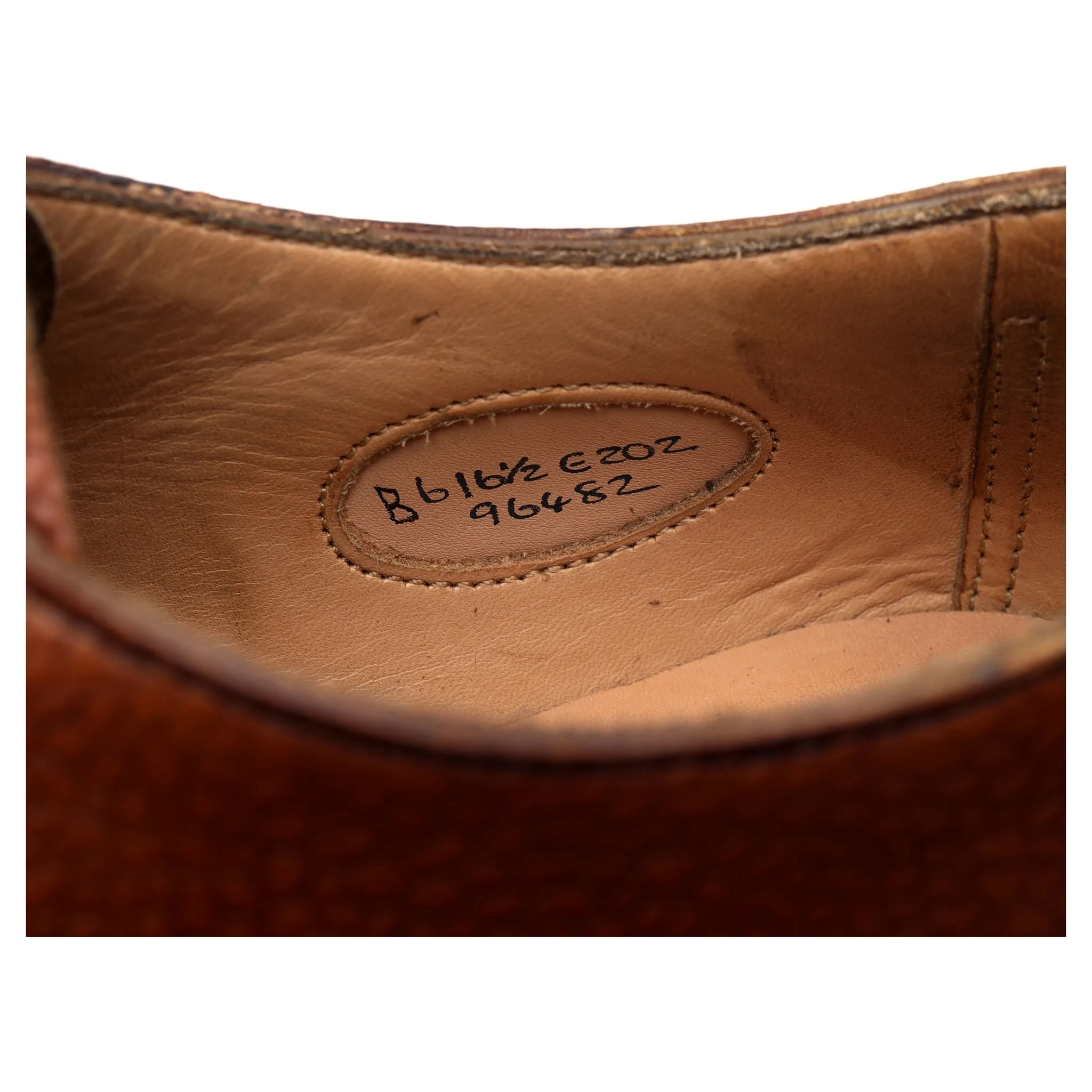 'Windermere' Rosewood Brown Leather Derby UK 6 E