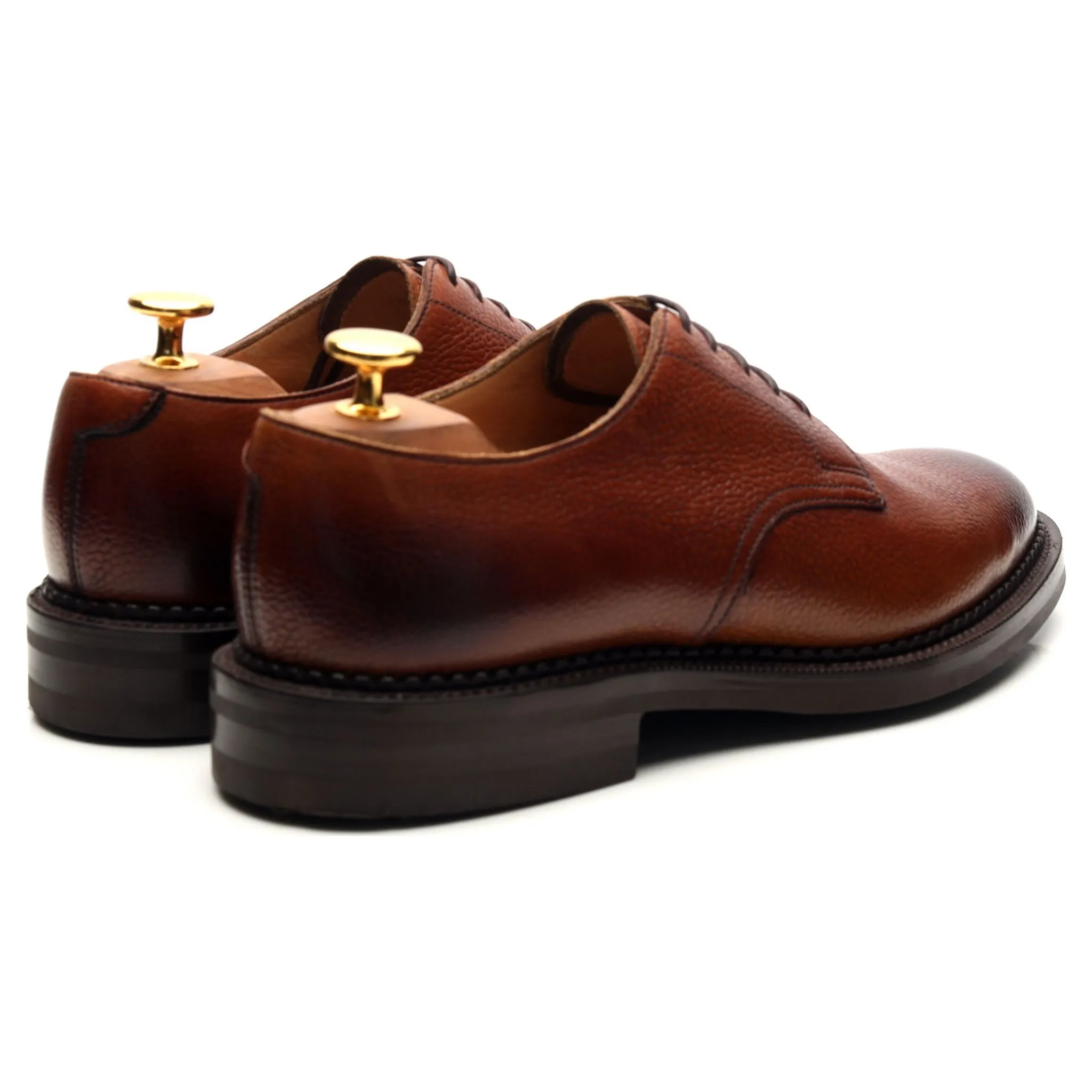 'Windermere' Rosewood Brown Leather Derby UK 6 E