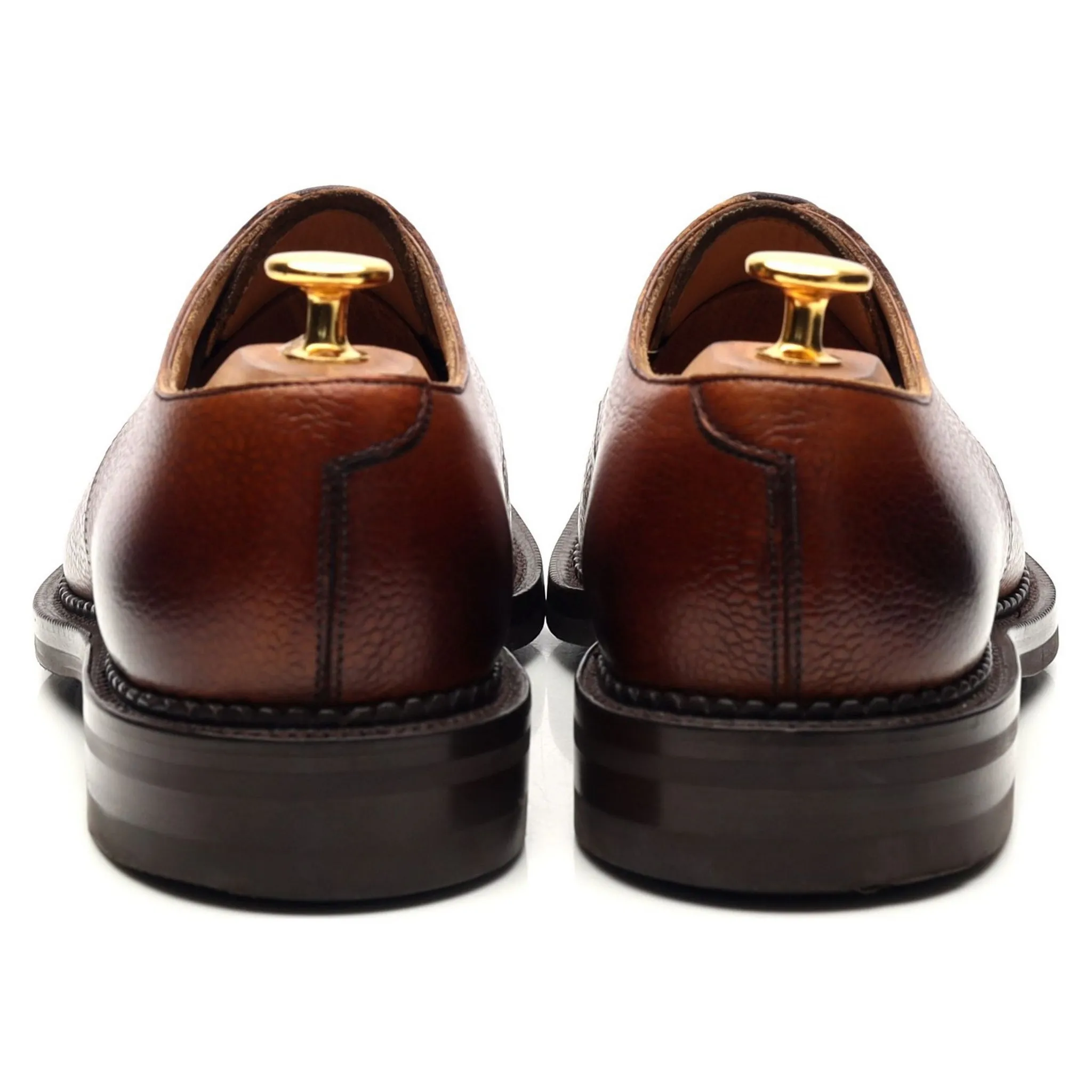 'Windermere' Rosewood Brown Leather Derby UK 6 E