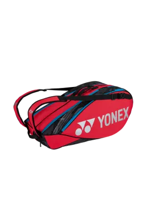 Yonex 92226 Pro Badminton Racquet Bag 6-Pack (Tango Red)