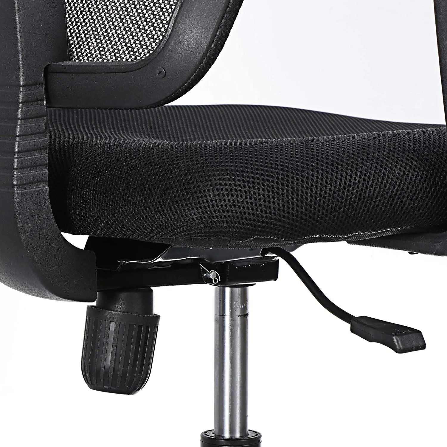 ZENY™ Mid-Back Mesh Desk Office Chair with Armrests and Casters, Adjustable Height, Swivel Computer Office Stool, Black